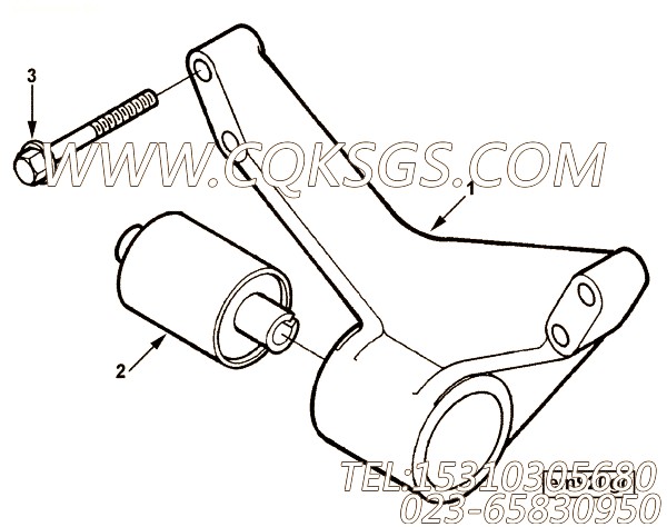 【前置引擎支持】康明斯CUMMINS柴油机的3280957 前置引擎支持