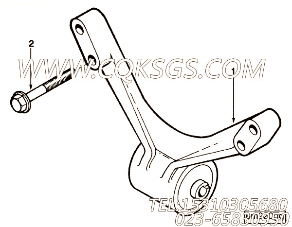 【前置引擎支持】康明斯CUMMINS柴油机的3352901 前置引擎支持