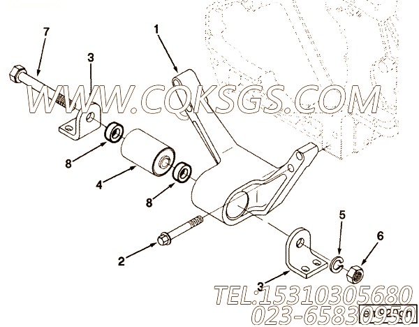 【C3902451】六角法兰面螺栓 用在康明斯发动机