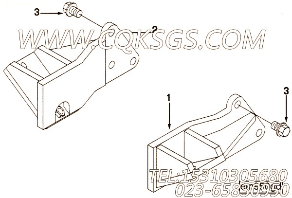 【前置引擎支持】康明斯CUMMINS柴油机的3281964 前置引擎支持