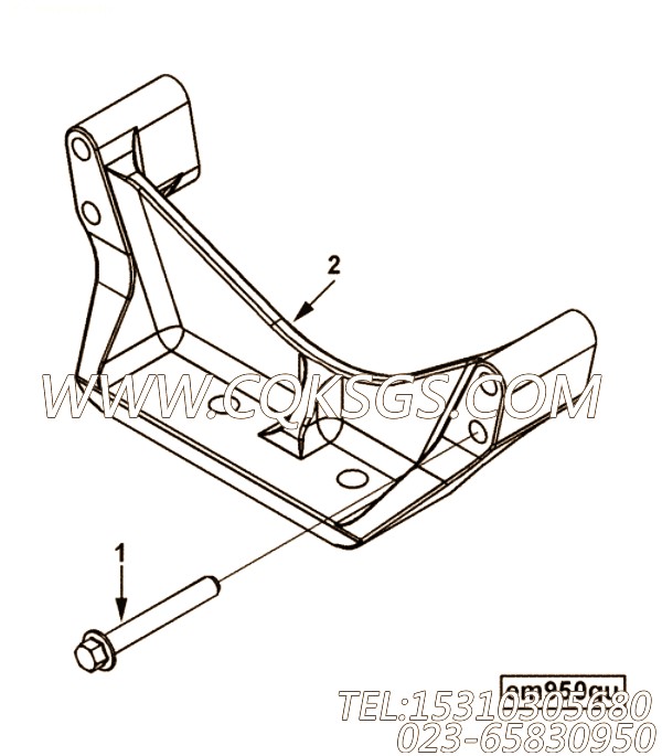 【前置引擎支持】康明斯CUMMINS柴油机的3944980 前置引擎支持