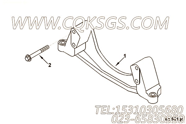 【前置引擎支持】康明斯CUMMINS柴油机的3357024 前置引擎支持