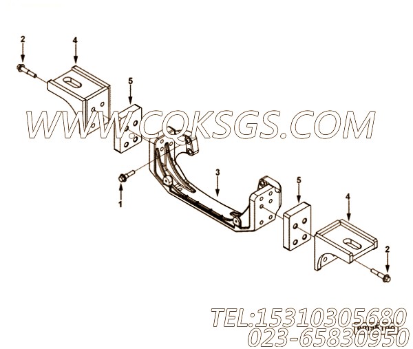 【六角法兰六角螺钉】康明斯CUMMINS柴油机的3975805 六角法兰六角螺钉