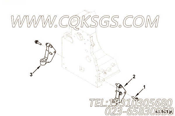 【前置引擎支持】康明斯CUMMINS柴油机的3978519 前置引擎支持