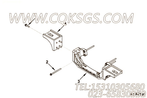 【前置引擎支持】康明斯CUMMINS柴油机的3967167 前置引擎支持