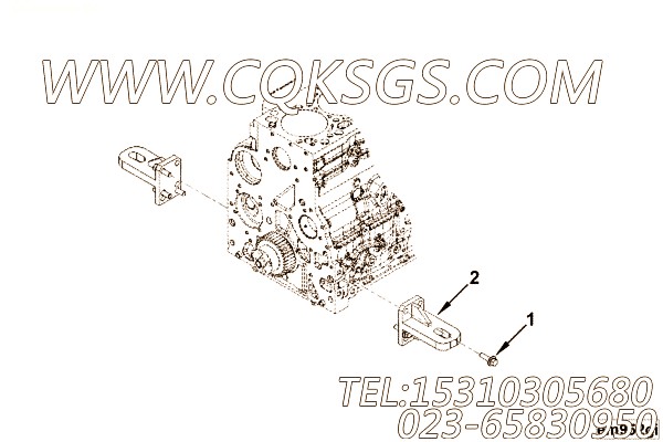 【前置引擎支持】康明斯CUMMINS柴油机的4938868 前置引擎支持