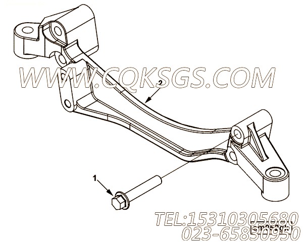 【前置引擎支持】康明斯CUMMINS柴油机的4937490 前置引擎支持