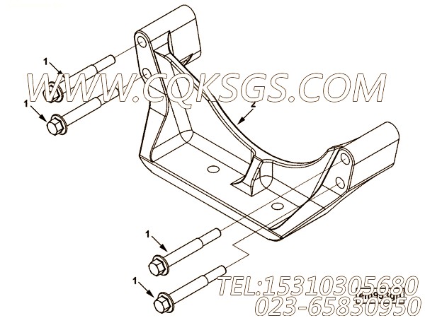 【前置引擎支持】康明斯CUMMINS柴油机的4988737 前置引擎支持