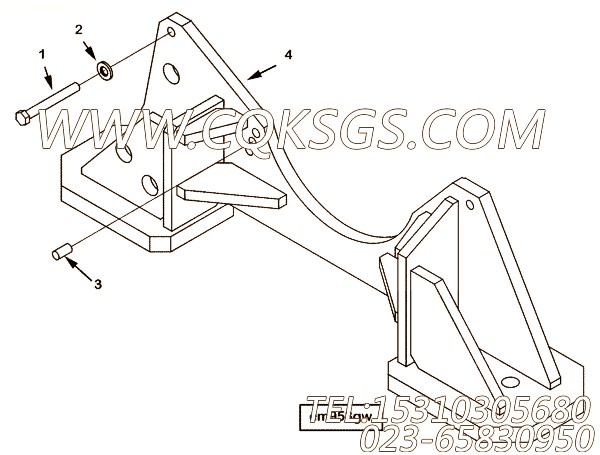 【前置引擎支持】康明斯CUMMINS柴油机的4096512 前置引擎支持