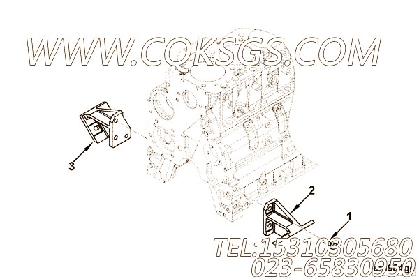 【前置引擎支持】康明斯CUMMINS柴油机的4928866 前置引擎支持