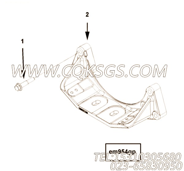【前置引擎支持】康明斯CUMMINS柴油机的2883239 前置引擎支持
