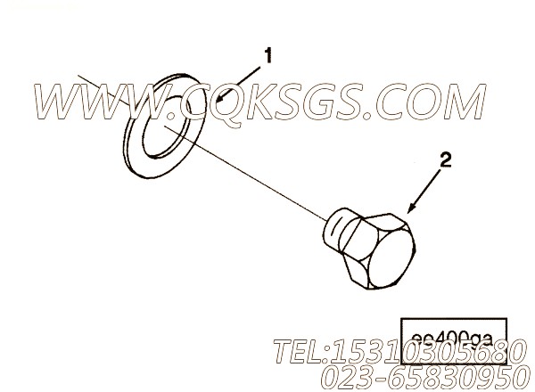 3201759六角螺栓,用于康明斯KTTA19-G2主机传感器孔堵塞组,【电力】配件