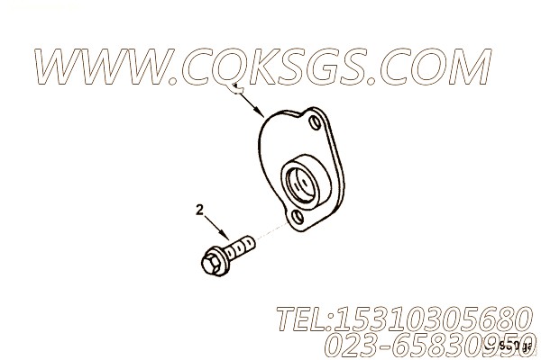 【盖板】康明斯CUMMINS柴油机的3281957 盖板