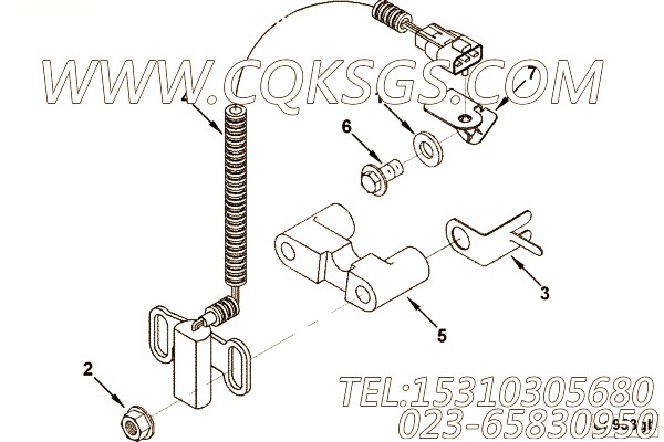 【速度传感器】康明斯CUMMINS柴油机的3923129 速度传感器