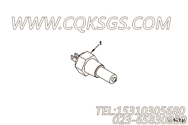 【引擎6CTA8.3-C230的传感器组】 康明斯转速传感器总成,参数及图片