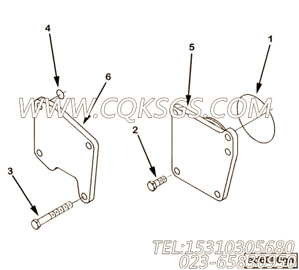 【盖板】康明斯CUMMINS柴油机的3094738 盖板