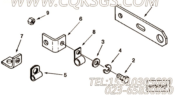 【接触与MAG瑞士法郎支架】康明斯CUMMINS柴油机的213715 接触与MAG瑞士法郎支架