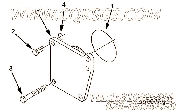 【六角头螺栓】康明斯CUMMINS柴油机的3093758 六角头螺栓