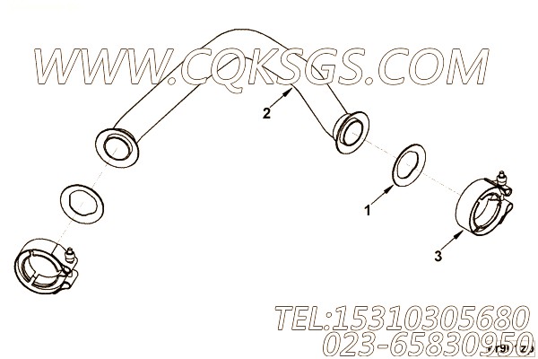 【空气输送管】康明斯CUMMINS柴油机的4947168 空气输送管