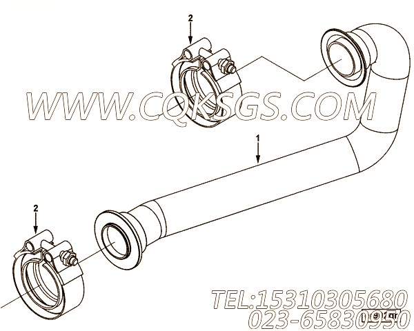 【排气钳密封】康明斯CUMMINS柴油机的4932329 排气钳密封