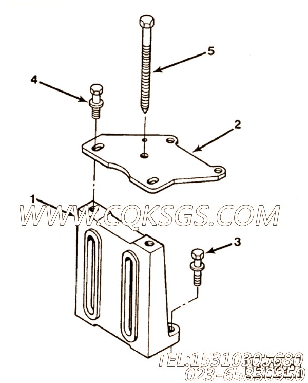 【风扇支架】康明斯CUMMINS柴油机的3251143 风扇支架