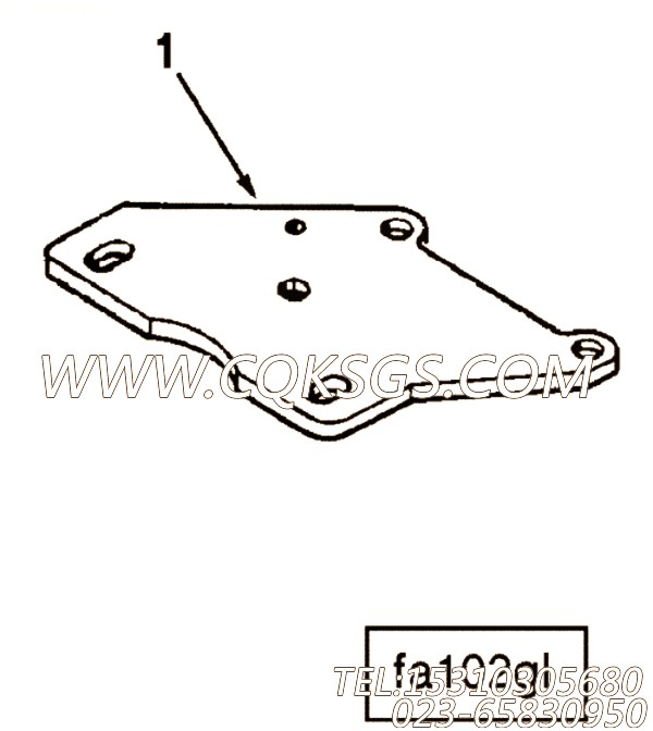 【风扇支架】康明斯CUMMINS柴油机的3044986 风扇支架