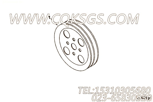 【附件传动皮带轮】康明斯CUMMINS柴油机的3285055 附件传动皮带轮