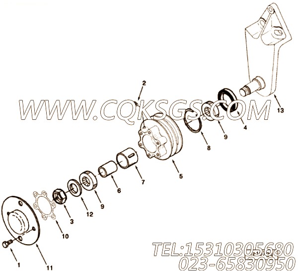 【风机轮毂】康明斯CUMMINS柴油机的3013411 风机轮毂