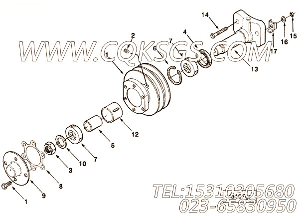 【风机轮毂】康明斯CUMMINS柴油机的3803187 风机轮毂
