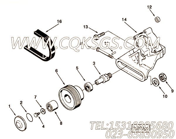 【六角头螺栓】康明斯CUMMINS柴油机的3060865 六角头螺栓