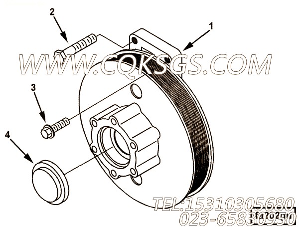 【六角头螺栓】康明斯CUMMINS柴油机的4023048 六角头螺栓