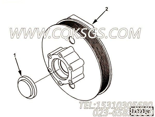 【风机轮毂】康明斯CUMMINS柴油机的4023041 风机轮毂