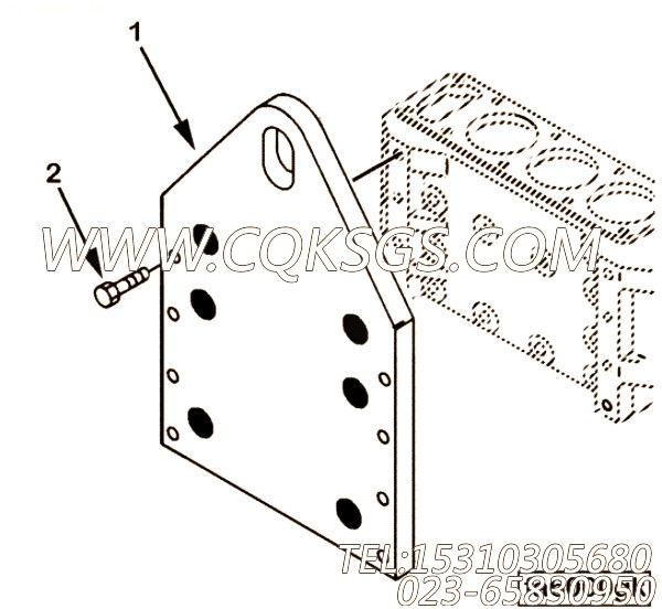 【升降支架】康明斯CUMMINS柴油机的3093978 升降支架