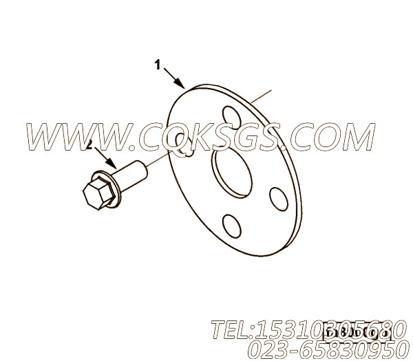 【夹板】康明斯CUMMINS柴油机的C6143613150 夹板