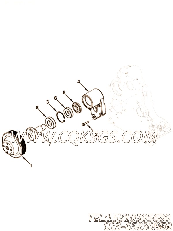 【Support, Fan】康明斯CUMMINS柴油机的3288540 Support, Fan