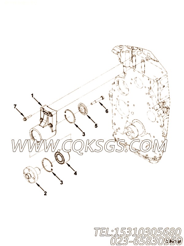 【Support, Fan】康明斯CUMMINS柴油机的3282916 Support, Fan