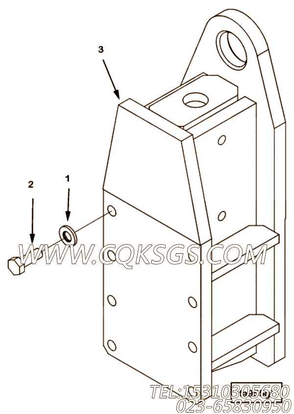 【连接支架】康明斯CUMMINS柴油机的4096528 连接支架