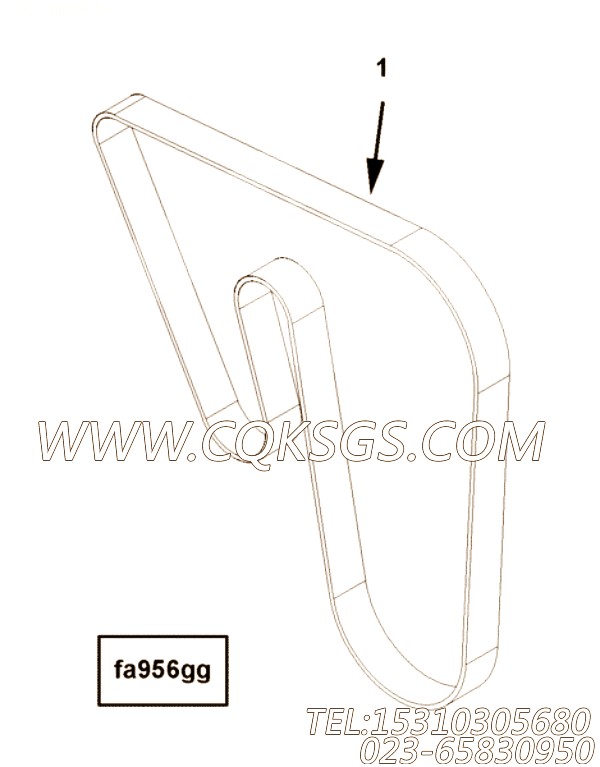 【V型棱皮带】康明斯CUMMINS柴油机的2893581 V型棱皮带