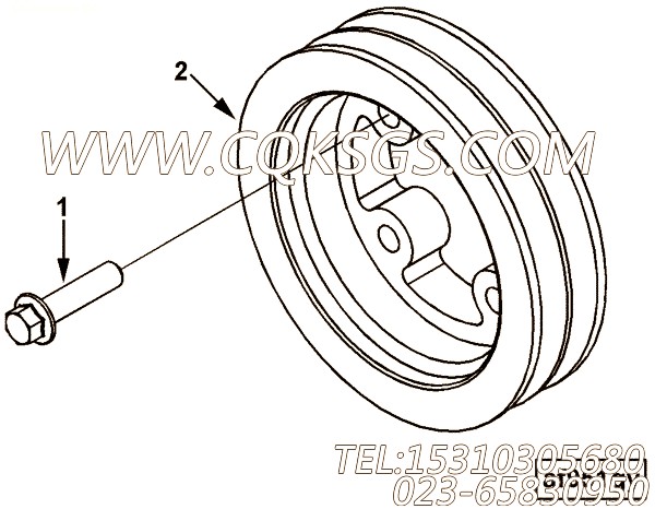 Screw, Hex Flange Head Cap