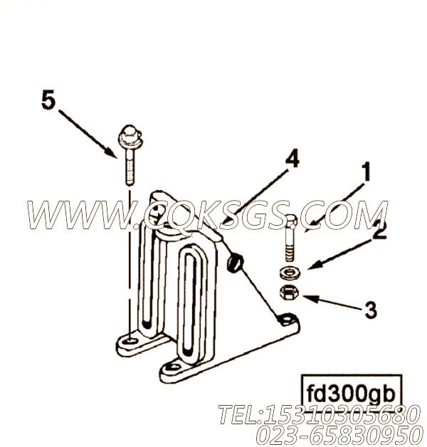 【风扇支架】康明斯CUMMINS柴油机的210293 风扇支架