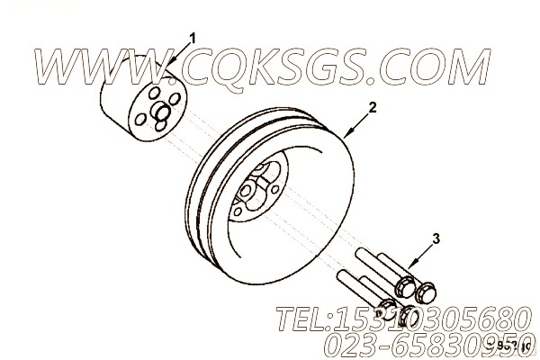 【六角法兰六角螺钉】康明斯CUMMINS柴油机的3286181 六角法兰六角螺钉