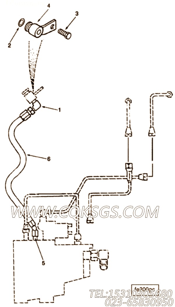 【Tube, Air Fuel Control】康明斯CUMMINS柴油机的3821185 Tube, Air Fuel Control