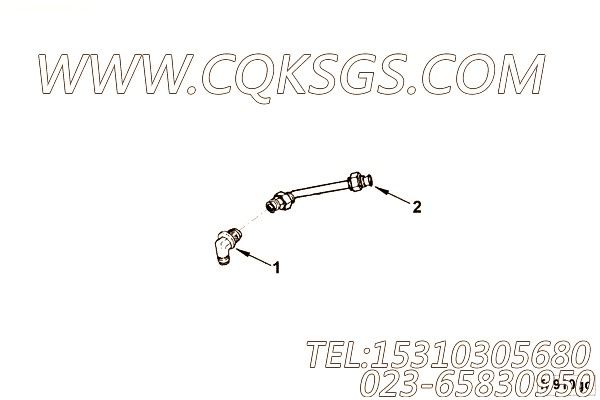 【C3977240】增压补偿器连接管 用在康明斯柴油机