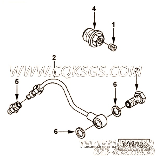 【Tube, Air Fuel Control】康明斯CUMMINS柴油机的3281193 Tube, Air Fuel Control