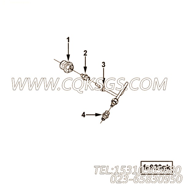 【Tube, Air Fuel Control】康明斯CUMMINS柴油机的3918090 Tube, Air Fuel Control
