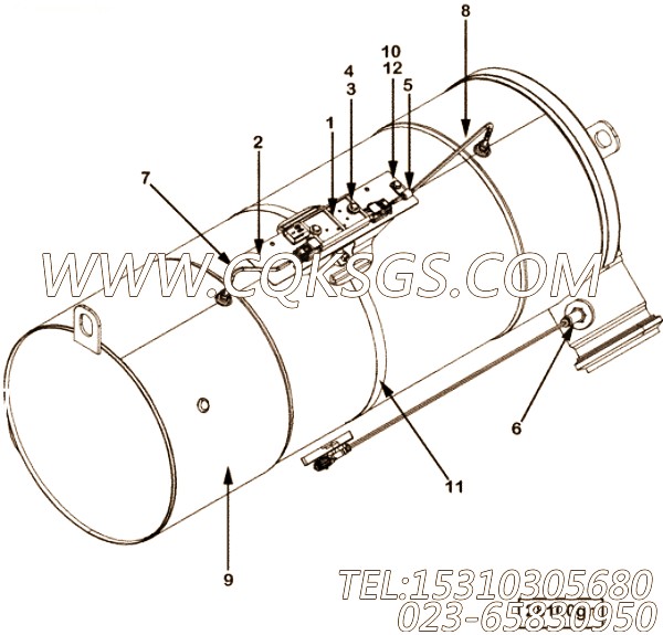 【催化剂模块】康明斯CUMMINS柴油机的2880246 催化剂模块