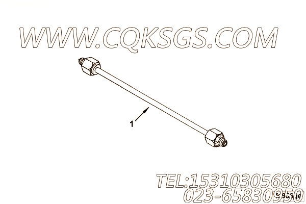 【Tube, Air Fuel Control】康明斯CUMMINS柴油机的3958282 Tube, Air Fuel Control