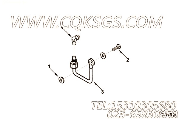 【C3975446】增压补偿器连接管 用在康明斯柴油发动机