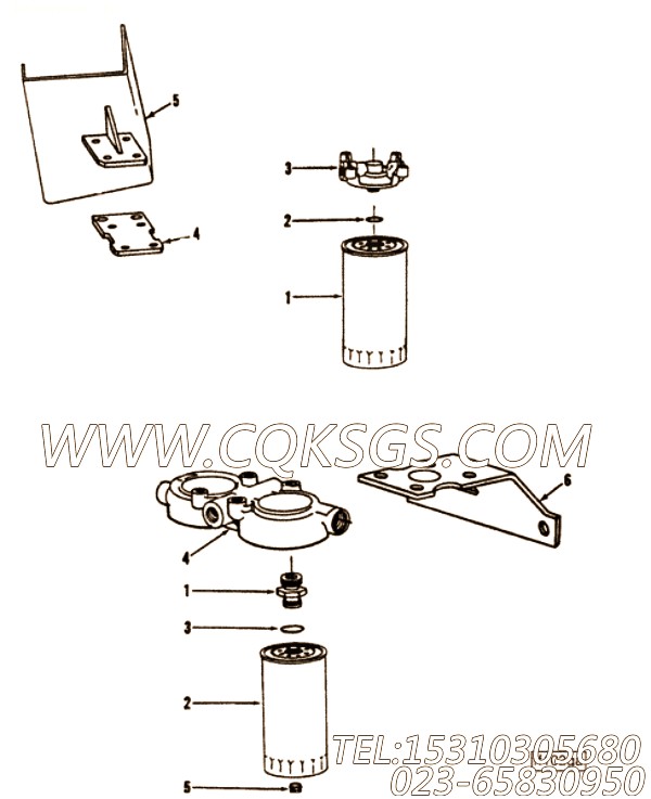 165377水滤器支架,用于康明斯NT855-C280动力水滤器组,【中置式拌和机】配件