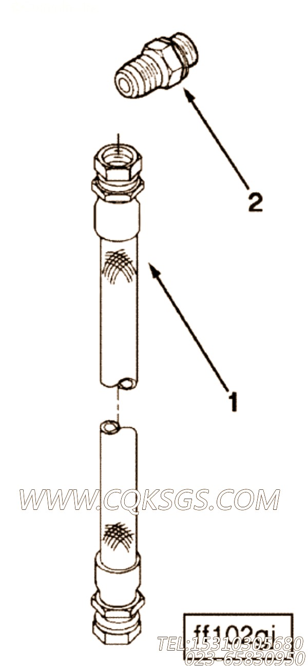 【柔性软管】康明斯CUMMINS柴油机的AK10030 SS 柔性软管